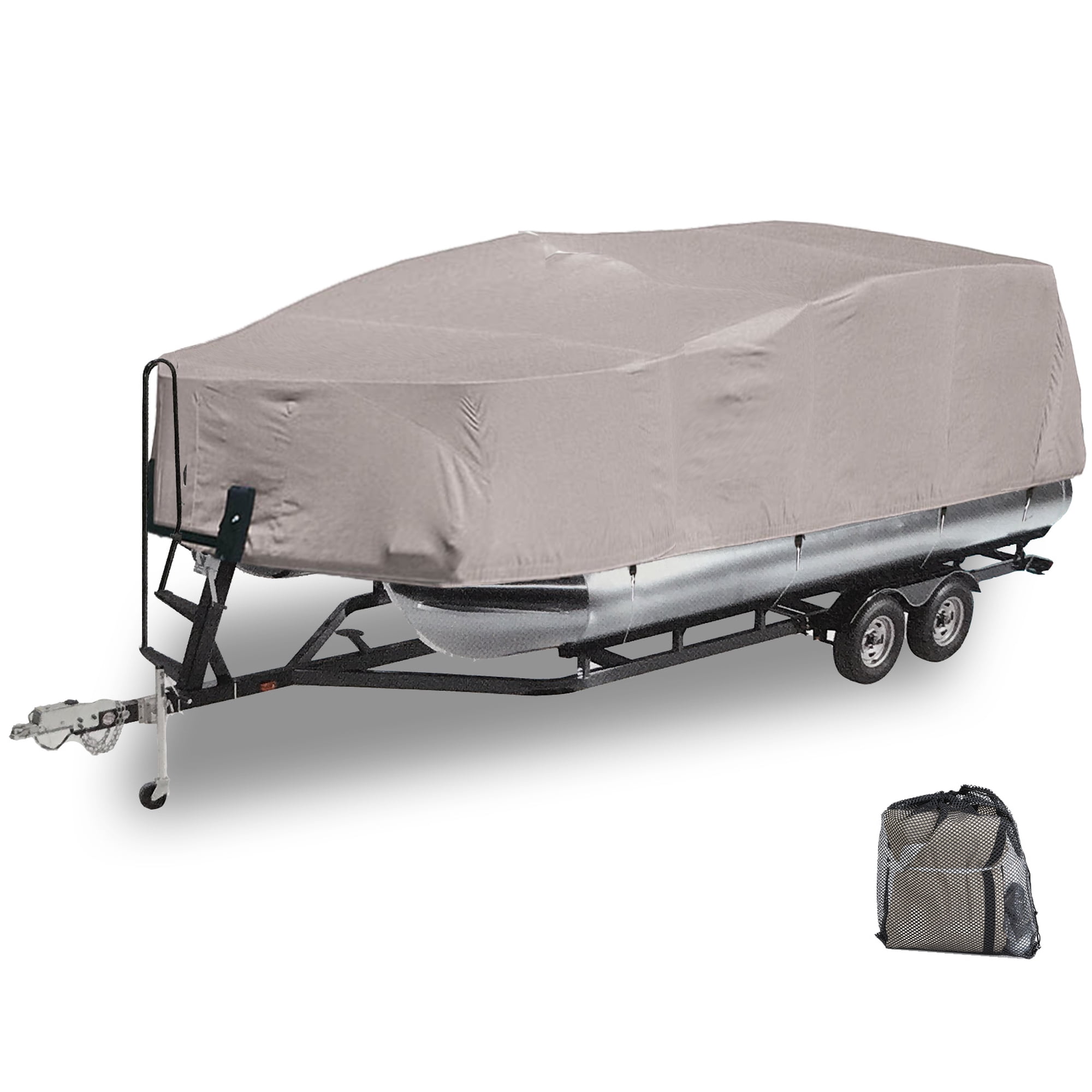 GEARFLAG Pontoon Boat Cover 600D Marine Grade for 17-20ft, Anti-UV, Trailable, Waterproof