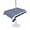 Navy Blue, variant on Outdoor Table Cloth with Umbrella Hole and Zipper, Farmhouse Navy Blue White Striped Waterproof Square Tablecloth 60"x60", Modern Stripes Washable Table Cover for Outside Party Patio Picnic