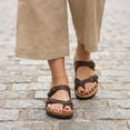 thumbnail image 3 of Cushionaire Luna Cork Footbed Sandals for Women – Comfortable Slip-On Women's Shoes with Genuine Suede Footbed & Arch Support | Slides for Women, 3 of 24
