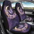 thumbnail image 3 of Jeiento Butterfly Car Seat Covers Front Seats Only Moon Vehicle Bucket Seat Cover Purple Interior Auto Accessory Decor Universal Fit Easy to Install Stretch Polyester Fabric Cover, 3 of 7