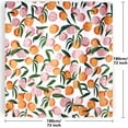 thumbnail image 7 of Peach Shower Curtain, Allover Fruits Cute Bright Colorful Design Waterproof Fabric Bathroom Curtains Set with 12 Hooks, Peachy Pink 72×72 inch, 7 of 7