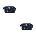 thumbnail image 2 of Guardurnaity El poliéster lleva cómodamente los cosméticos con un elegante organizador de viaje. La lona es resistente y duradera. Flores Negras 2Conjunto, 2 of 6