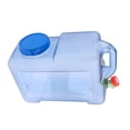 thumbnail image 2 of Recipiente de almacenamiento de agua grifo, cubo de transporte de bidón de agua potable transparente para al aire libre, senderism Macarena contenedor de almacenamiento de agua, 2 of 8