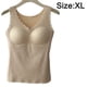 thumbnail image 2 of Ropa interior chaleco térmico Top sin mangas tanque cálido invierno mujeres cuerpo delgado con cojín en el pecho, 2 of 5