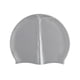 thumbnail image 4 of Gorro de natación Gorros de natación de silicona Fácil de usar y quitar Elástico Antideslizante Protección para los oídos para el cabello Mantenga el Gris, 4 of 8