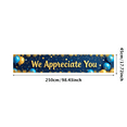 thumbnail image 3 of Blue Gold White Balloon Decorated Appreciation Banner Background, Party Supplies for Thank You Events Appreciation Parties Customer Appreciation Functions and Employee Recognition Celebrations, 3 of 8