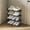 Black, variant on Z Type Shoe Rack, 16.5x7.28x19.4in Multi-layer Storage Shoe Rack, Home Multi Layer Assembly Shoe Rack