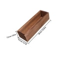 thumbnail image 2 of Homoyoyo 1 Set Rectangular Wood Planter Pot for Balcony and Patio Garden Lovers, 2 of 7