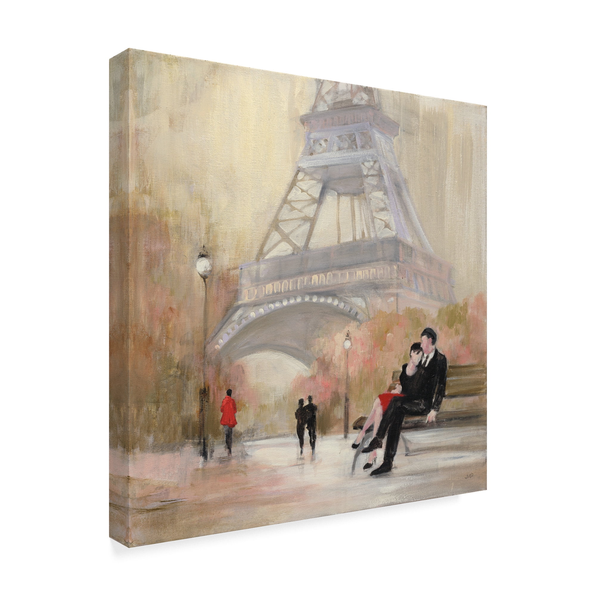Trademark Fine Art 'Romantic Paris I Red Jacket' Canvas Art by Julia Purinton