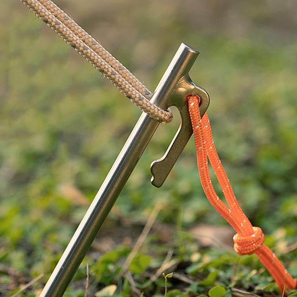 Yihuala 2Pcs Element22 Tent Dowels Set Round Plan Backpacking Ground Stakes 7mm Diameter Multiple Length