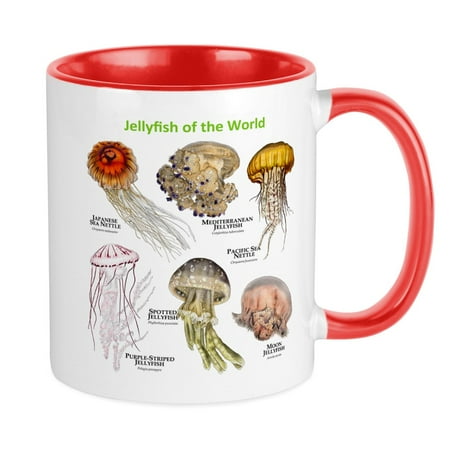 

CafePress - Jellyfish Of The World Mug - Ceramic Coffee Tea Novelty Mug Cup 11 oz