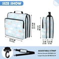 thumbnail image 3 of Zipper Binder with Shoulder Strap 2 inch 3 Ring Waterproof File Folder Organizer Bag 500 Sheet Cute Clouds and Hearts Pattern, 3 of 8