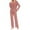 Watermelon Red, variant on Cavosen Womens Pajamas Set Sleepwear Casual with Pocket 2 Piece Outfit Sets Long Pants Long Sleeve Sleepshirts Pjs Pleated Solid Nightwear Casual Homewear Fall Winter Clothes