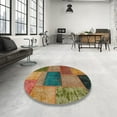 thumbnail image 4 of Ahgly Company Machine Washable Indoor Rectangle Abstract Brown Area Rugs, 8' x 12', 4 of 7