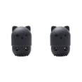 thumbnail image 3 of Wweixi Boîte de Rangement Hygiénique et Durable Lavable et Réutilisable pour Éponges de Maquillage pour Chat Noir 2Set, 3 of 6