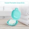 thumbnail image 2 of Unique Bargains Soap Dish Portable Travel Portable Soap Dish Box Soap Bar Holder Blue for Travel Camping Gym with Cover, 2 of 8