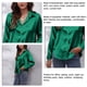thumbnail image 5 of Camisa abotonada para mujer, camisa de manga larga para mujer, blusa de manga larga de seda satinada, camisa de manga larga para mujer, acabado de lujo, 5 of 6