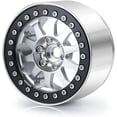 thumbnail image 6 of RCLIONS 4PCS 2.2inch Beadlock Wheels 35mm RC Aluminum Rims for AXIAL Wraith RR10 90048/90018 TRX4 1/10th RC Crawler Truck Car (Silver), 6 of 16