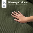 thumbnail image 6 of Best Choice Products 82in Modular Sectional Pillowtop Sofa w/ Ottoman & Storage- Moss Green, 6 of 10