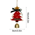 thumbnail image 3 of Xihbxyly Adorno para Árbol de Navidad, Adornos de Fieltro de Lana, Detalles de Cinta de Terciopelo, Colgante de Algodón, Madera de Fruta Decorativa, Impresión Manual, Decoración para Coche o Casa, Re, 3 of 3