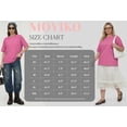 thumbnail image 7 of MOYIKO Womens Oversized T Shirts Crew Neck Short Sleeve Summer Trendy Tops Loose Fit Tee, 7 of 7
