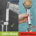thumbnail image 5 of Pommeau De Douche Main En Laiton Pommeau Douche Anti Calcaire Conome En Eau - Haute Pressionstyle L Argent, Acabado Chrome, 5 of 5