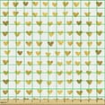 thumbnail image 2 of Ambesonne Romantic Fabric by the Yard Upholstery, Golden Yellow Tone Hearts, 3 Yards, Pale Coffee White, 2 of 5