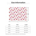thumbnail image 5 of Yiaed Red Lips 1 Print Blanket Throw Blanket Soft Cozy Flannel Blanket for Home Bed Sofa Couch Chair-60"x50", 5 of 6