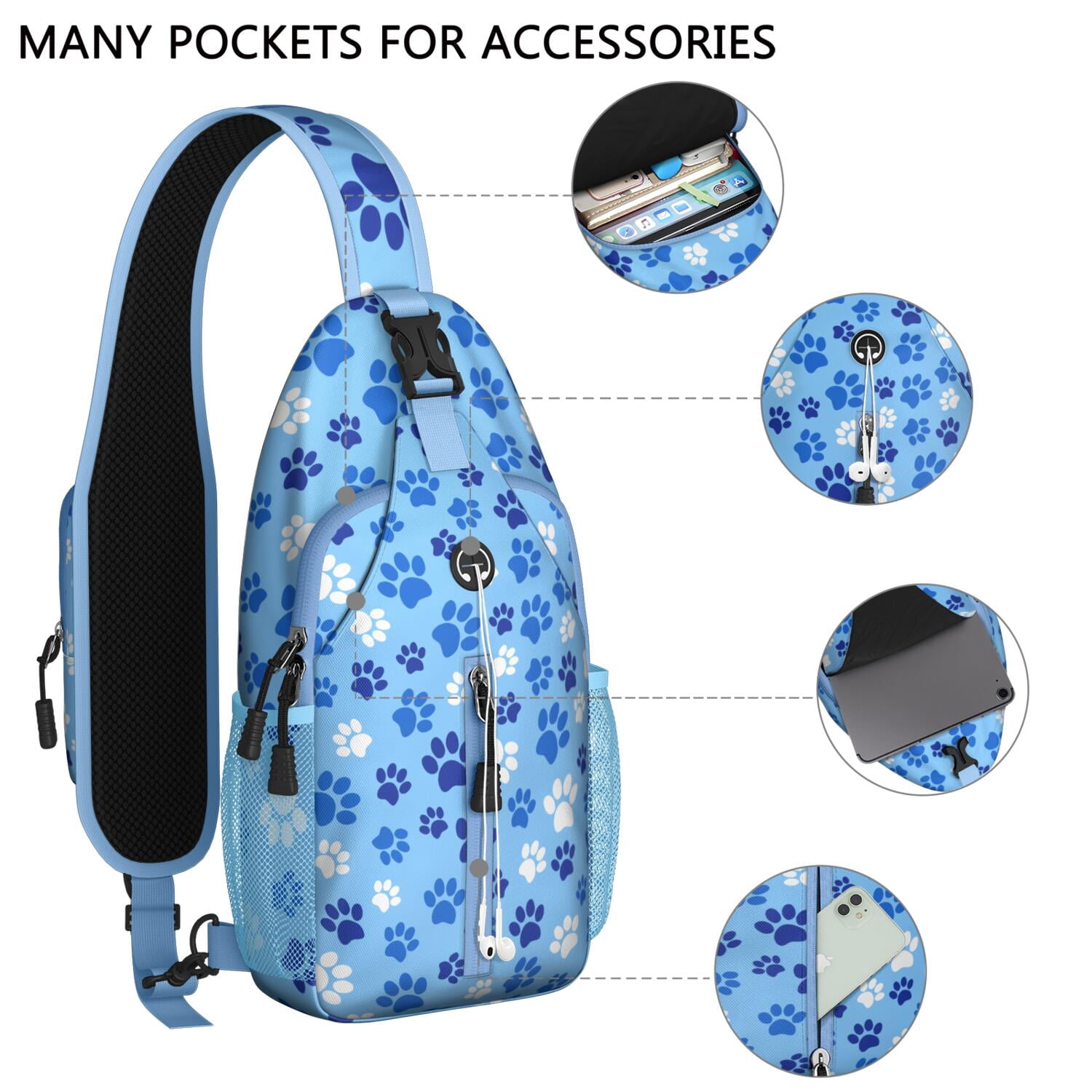Vintage Lemon Sling Backpack with Fresh and Bright Fruit Pattern – Lightweight Outdoor Bag with Secure Zippers, Ergonomic Fit, Large Compartments, Reversible Strap, Perfect for Everyday Use and Travel
