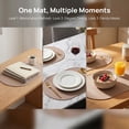 thumbnail image 3 of Unique Bargains 6 Pack Silicone Placemats for Kitchen Dining Table Decor Light Brown, 3 of 7