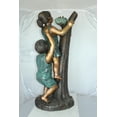 thumbnail image 6 of Nifao Two Kids Climbing on a Tree Bronze Statue – Home Decor Sculpture, 17"L x 17"W x 46"H, 6 of 12