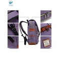 thumbnail image 5 of Deago Vintage Laptop Backpack For Women Men Travel Backpack with USB Charging Port Fashion Rucksack Fits 15.6" Notebook (Purple), 5 of 9