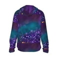 thumbnail image 3 of Fotbe Purple and Green Glitter Men's Women's UPF 50+ Sun Protection Jacket Hooded Cooling Shirt with Pockets Hiking Outdoor Performance-Medium, 3 of 9