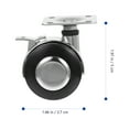 thumbnail image 2 of 4PCS Universal Office Chair Wheel Practical Universal Wheel Furniture Wheel, 2 of 9