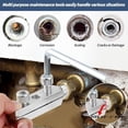 thumbnail image 5 of Stripped Screw Extractor, Broken Pipe Extractor Tool, Damaged Water Pipe Removal Tool for Removing ID 1/2'', 3/4'' and 1'' Damaged & Stuck Pipe Screw with 5 Sizes of Stainless Steel Brushes for Drill, 5 of 6