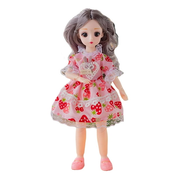 Muñecas BJD 1/6 y cabello enraizado con conjunto completo, peluca, accesorios para el cabello de 12 pulgadas Estilo D