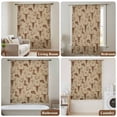 thumbnail image 6 of Brown Cow Skull Sheer Curtains 45 Inches Long, Southwestern Vintage Cowboy Boots Burlap Light Filering Curtains, Breathable Simi Curtain Privacy Drapes for Kitchen Bathroom Small Window Treatment, 6 of 9