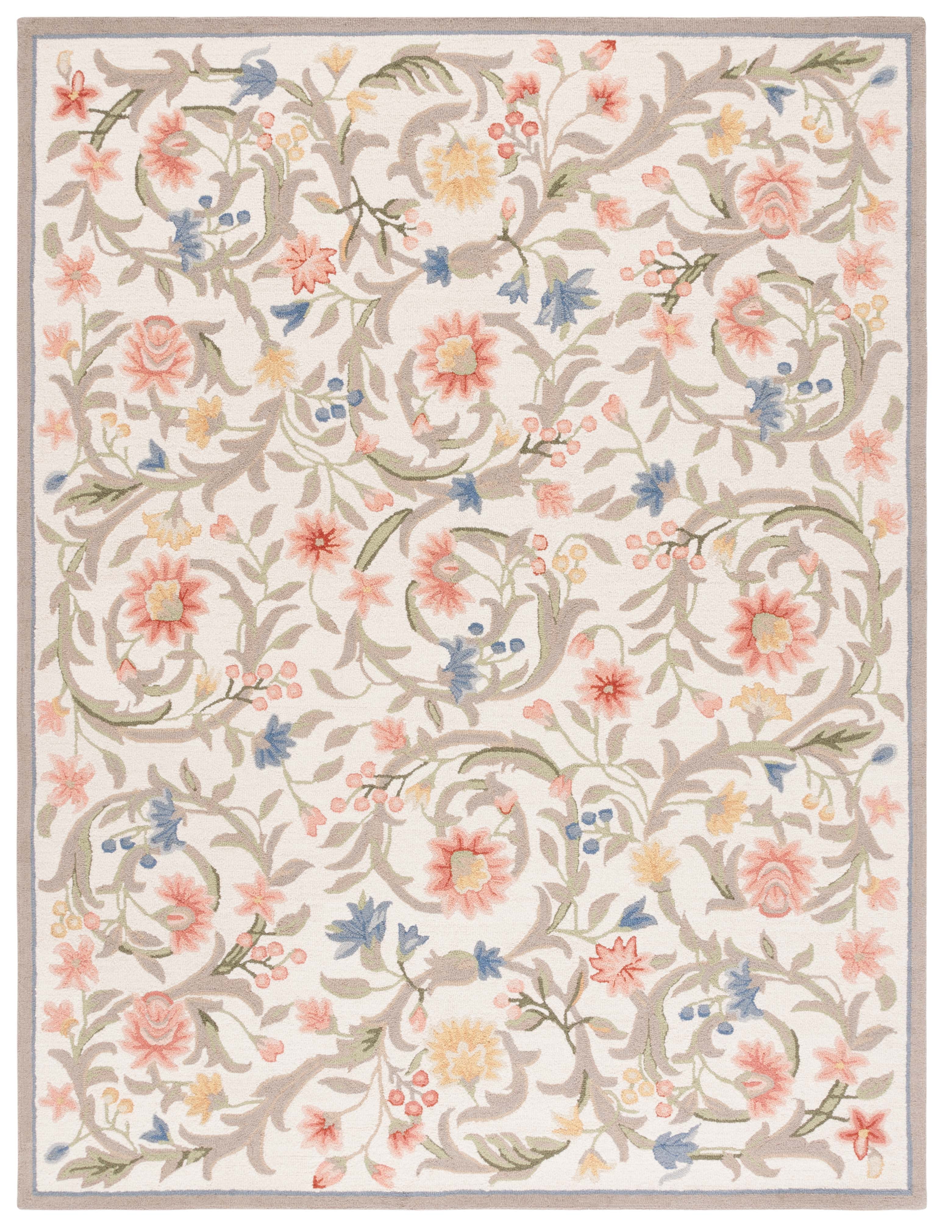 Safavieh Chelsea Baxter Bordered Wool Area Rug, Ivory, 8' x 10'
