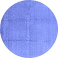 thumbnail image 1 of Ahgly Company Indoor Round Oriental Blue Industrial Area Rugs, 8' Round, 1 of 4