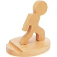thumbnail image 1 of Wooden Mobile Phone Holder, Mobile Phone Charging Stand Tablet stand, Creative Kung Fu Children, 1 of 5