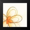 thumbnail image 2 of Vess, June Erica 12x12 Black Modern Framed Museum Art Print Titled - Floral Gesture IV, 2 of 5