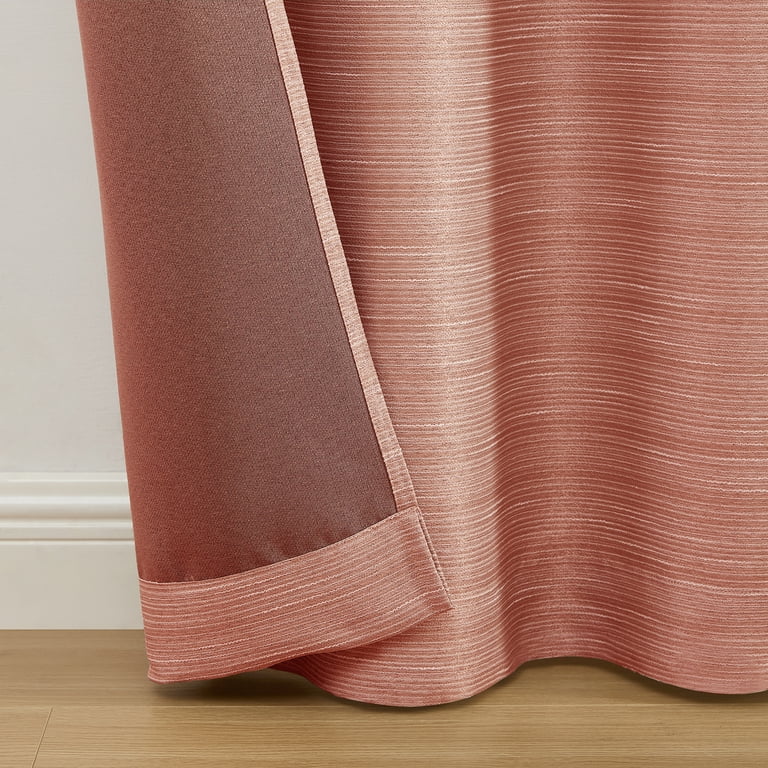 Mainstays 100% Blackout Curtains, 38"W x 84"L, Terracotta photo 4