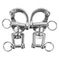thumbnail image 1 of Miangastore Stainless Steel Quick Release Hook Silver 2Pcs 2.95X2.16X0.39In, 1 of 9