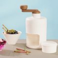 thumbnail image 4 of Hand Crank Ice Crusher Multipurpose Food Grade Mini Snow Cone Machine for Home Use White White, 4 of 11