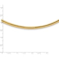 thumbnail image 3 of 14K Yellow Gold 4mm Lightweight Domed Omega Necklace (18 X 4) Made In Italy odl4-18, 3 of 5