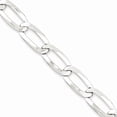 thumbnail image 1 of Solid .925 Sterling Silver 120 Open Link Flat Chain Necklace 4.8mm in width 16" Long with Lobster Clasp, 1 of 4