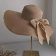 thumbnail image 4 of SikaFu Super Brimmed Straw Hat For Women's Summer Sun Protection, Large Brimmed Hat, Beach Bow Hat, Sun Hat, 4 of 9
