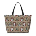 thumbnail image 2 of Honeii Santa Claus cute for Tote Bag with Adjustable Strap,Beach Bag, Waterproof Sandproof Beach Tote Bag, Large Capacity Foldable Beach Bags, 2 of 7