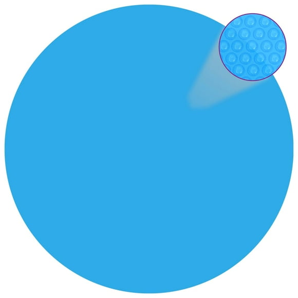 Housse de Piscine Ronde 549 cm PE Bleu