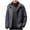Dark Gray, variant on BLTIBY Mens Punching Jacket Hooded with Detachable Winter Fall Solid Color Waterproof Fleece Zip Up Warm Coat Windbreaker Outwear with Pockets 2024 Black XL